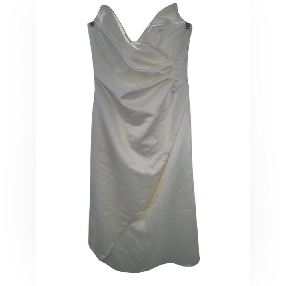 Jessica McClintock Cream Satin Gown